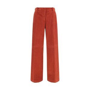 True Royal Corduroy WideLeg Pants Women Red Jeans & Pants